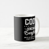 Sコーディは全て名前のジョークを知パーソナライズされたっている コーヒーマグカップ (正面右)