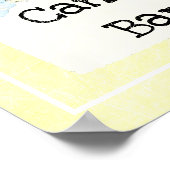 sサイン結婚キャンディバーイエローフローラ ポスター (角)