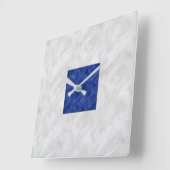 Sシエラウォーター航海のカラーシグナル海上国旗 スクエア壁時計 (傾斜)