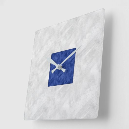 Sシエラウォーター航海のカラーシグナル海上国旗 スクエア壁時計 (傾斜)