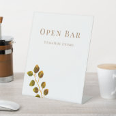 sシック結婚モノグラムオープンバー 台座サイン (インサイチュ)