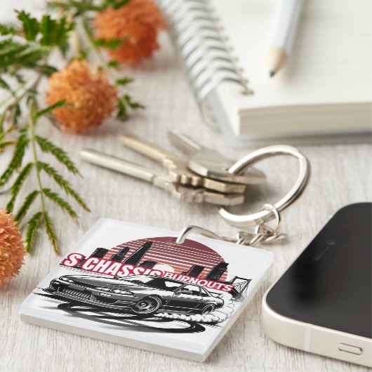Sシャーシバーンアウト キーホルダー (正面右)