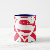 Sシ擦り切れたールドのフラグ ツートーンマグカップ (中央)