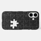 sジグ恋しく思ソーパズルピースブラック Case-Mate iPhoneケース (裏面 (横))