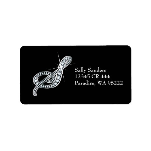 Sスクリプト「ダイヤモンド」きらきら光るラベル ラベル (正面)