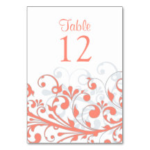 sテーブ結婚ルカード抽象芸術コーラルグレーフローラ