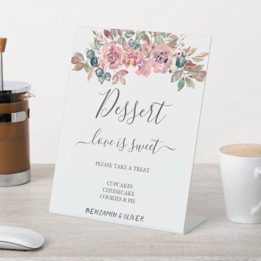 sデザー結婚トバーラブスイーツカスタムダスティ 台座サイン (インサイチュ)