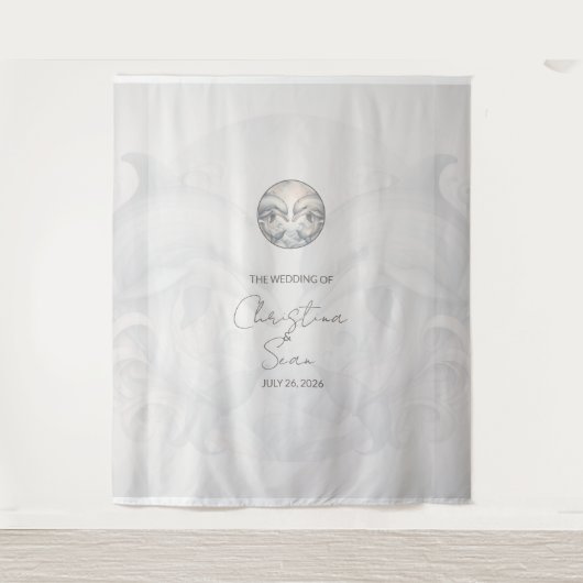 sバック結婚ドカスタムルフィンテーマスタイル1 タペストリー (正面)