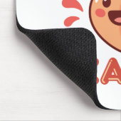 sピーチ感じピーチフルーツハッピーかわいい マウスパッド (コーナー)