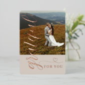 sフォイル結婚ホリデーカード 箔シーズンカード (立ち正面)