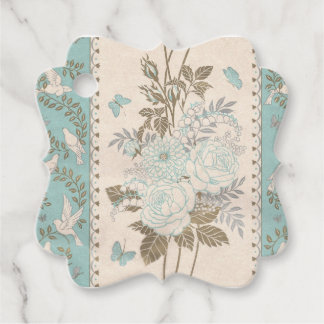 sフローラ結婚蝶はギフトラベル フェイバータグ