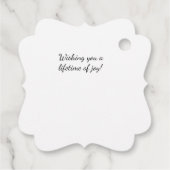 sフローラ結婚蝶はギフトラベル フェイバータグ (裏面)