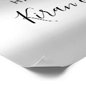 sブライダル結婚ウェルカムドレスドリップスグレーイベント ポスター (角)