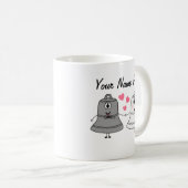 sベル結婚ズカスタムムグキュートおもしろいギフト コーヒーマグカップ (正面右)