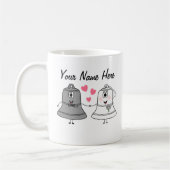 sベル結婚ズカスタムムグキュートおもしろいギフト コーヒーマグカップ (左)