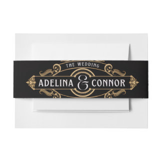 sベル結婚バンド招待状-エレガントお祝い 招待状ベリーバンド