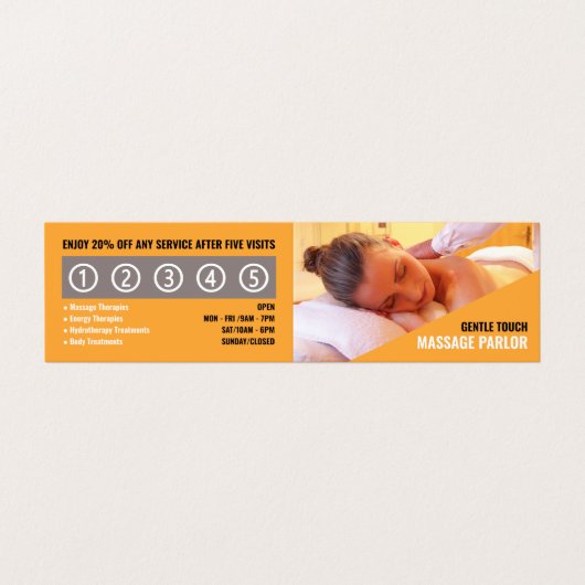 sマッサーリラックスジ、マッサージセラピストパーラーロイヤリティ 名刺 (外部フラット)