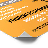 sマッサーリラックスジ、マッサージセラピー、マッサージパーラー ポスター (角)