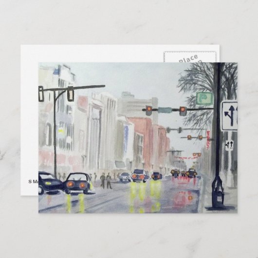 Sメインセントアンアーバーミシガン ポストカード (正面/裏面)