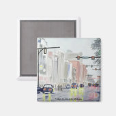 Sメインセントアンアーバーミシガン マグネット (正面/裏面)