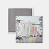 Sメインセントアンアーバーミシガン マグネット (正面/裏面)