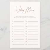 sメモリ結婚テラコッタブライダルシャワーゲーム (正面)