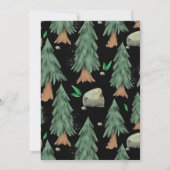 Sモアおもしろい|キャンピング誕生日パーティー 招待状 (裏面)