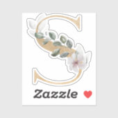 Sモノグラムフローラ シール (シート)