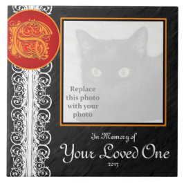 Sモノグラム"あなたの愛する人のメモリ内"タイル タイル