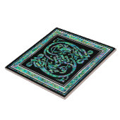 Sモノグラム「マスセルブルー」セラミックタイル タイル (側面)