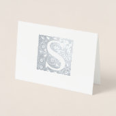 Sモノグラム 箔カード (正面)