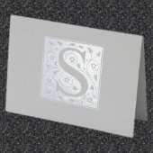 Sモノグラム 箔カード