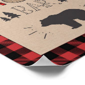 sモーレスバーサインランバージャックテーブル誕生日 ポスター (角)