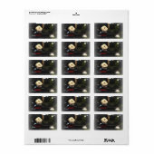 Sモーレ霜の降りた雪だるまギフトラベル ラベル (フルシート)