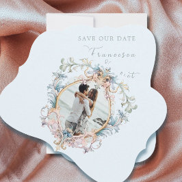 sリーセ結婚ンシーエラフォトブルーモノグラム セーブザデート