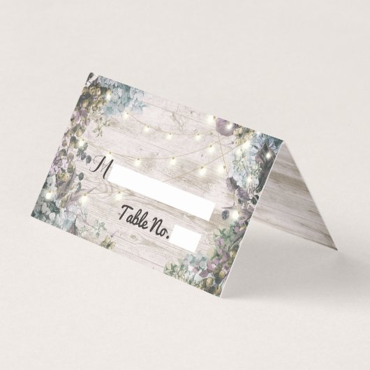 s位結婚置テーブル番号シックフローラウッドライト (正面)