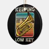 s保It低鍵楽器チューバプレーヤーバスクル セラミックオーナメント (左)
