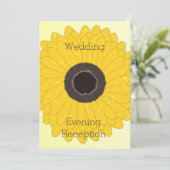 s夕べ結婚披露宴イエローサンフラワー 招待状 (スタンド正面)