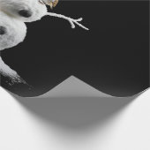 S字型雪だるまミニオン ラッピングペーパー (角)