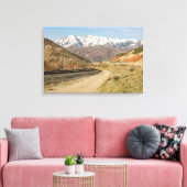 S字曲線の線路 キャンバスプリント (インサイチュ (リビング))