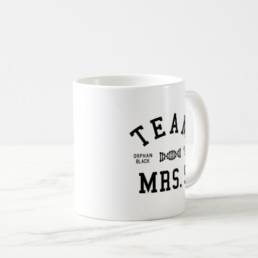S孤児の黒いチーム夫人 コーヒーマグカップ (正面右)