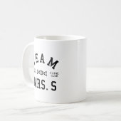 S孤児の黒いチーム夫人 コーヒーマグカップ (正面左)