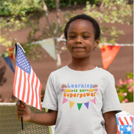 s学 isスーパーパワーキッズデザイン tシャツ