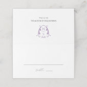 s座席表結婚モノグラムクレスト薄紫 プレイスカード (外部開封)