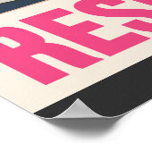 s書 Is My Resistance -レトロスタイルプリント ポスター (角)