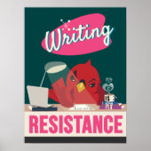 s書 Is My Resistance -レトロスタイルプリント ポスター (正面)