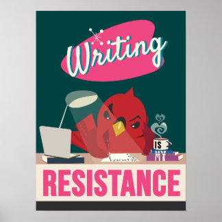 s書 Is My Resistance -レトロスタイルプリント ポスター