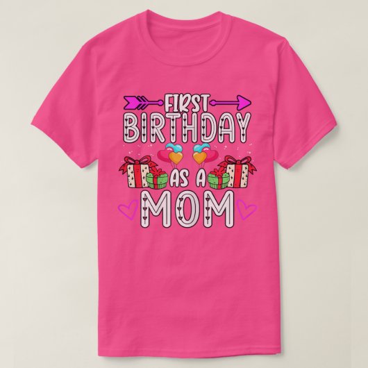 s最初の誕生日としてママ妊婦のベビーリビール828 tシャツ (デザイン正面)