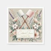 S祝モアキャ素朴ンプブライドパーティー スタンダードカクテルナプキン (正面)