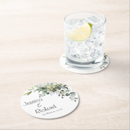 s紙結婚プレートラウンド紙コースター ラウンドペーパーコースター